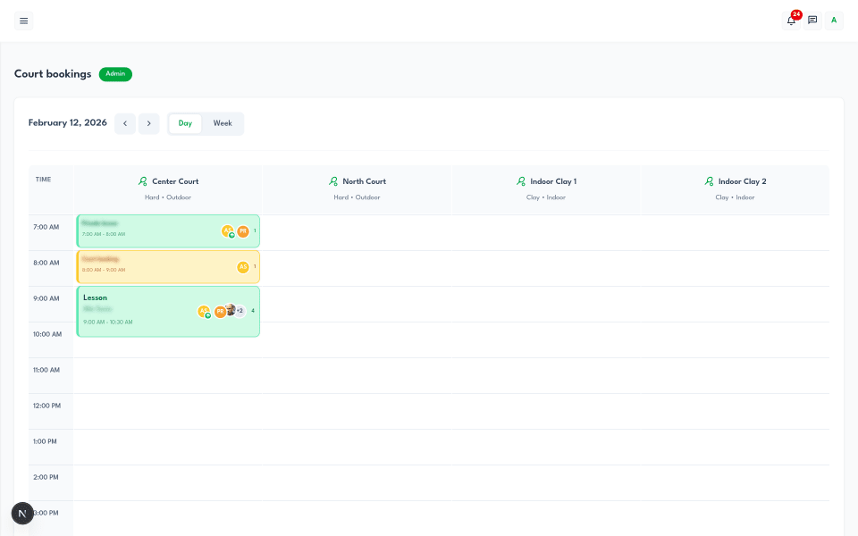 Tennis club booking system: how to automate court reservations in 2026